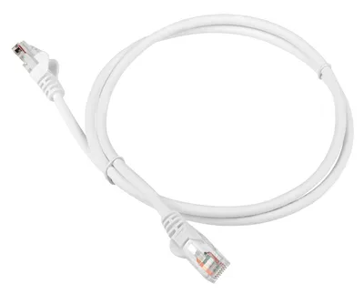 Патч-корд LANMASTER - LAN-PC45, UTP, кат. 5e, 2 x RJ-45, RJ-45 - RJ-45, LSZH, белый, 2 м, LAN-PC45/U5E-2.0-WH