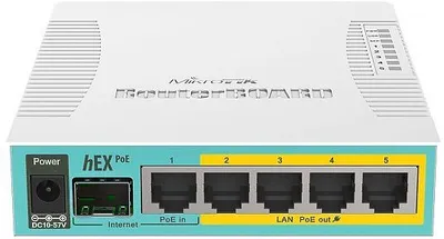 Маршрутизатор MikroTik RB960PGS, 5×GbE, 1×SFP, PoE, 800MHz