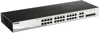 Коммутатор D-Link DGS-1210-28/FL2A, управляемый L2, 24×1GbE, 4×Combo