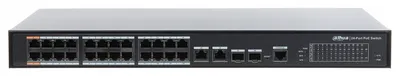 Коммутатор DAHUA DH-PFS4226-24ET-360, L2, 24×100M PoE, 2×Combo SFP/RJ-45, PoE 360 Вт