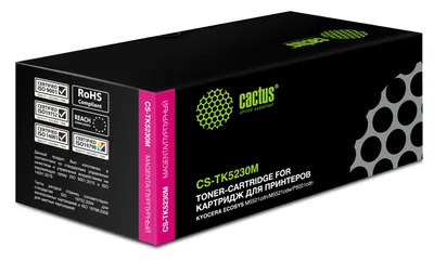 Картридж лазерный Cactus CS-TK5230M TK-5230M пурпурный (2200стр.) для Kyocera Ecosys M5521cdn/M5521cdw/P5021cdn/P5021cdw с чипом
