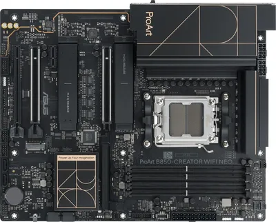 Материнская плата Asus PROART B850-CREATOR WIFI NEO, AM5, AMD B850, 4xDDR5, 4xSATA, 3xM.2, 2xPCIe x16, 1xPCIe x1, DisplayPort, HDMI, 2x5Gb LAN, USB Type-C, 5x3.5 мм, 7.1, ATX