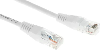 Патч-корд Lanmaster TWT-45-45-0.3-WH, UTP Cat.5e, 0.3 м, белый