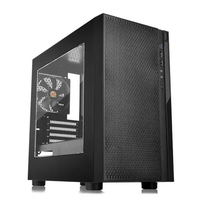 Корпус Thermaltake «Versa H18 CA-1J4-00S1WN-00 Black/Win/SPCC (871281) (CPU 155mm, VGA 350mm, Int. 3.5» x 2, 2.5” x 2, CA-1J4-00S1WN-00 USB 3.0 x 1, USB 2.0 x 2, HD Audio x 1)