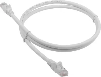 Патч-корд LANMASTER - LAN-PC45, UTP, кат. 6, 2 x RJ-45, RJ-45 - RJ-45, LSZH, белый, 3 м, LAN-PC45/U6-3.0-WH