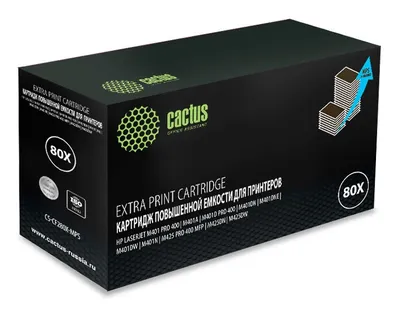 Картридж лазерный CACTUS CS-CF280X-MPS черный ((13000стр.) для HP LJ Pro 400/M401/M425) (CS-CF280X-MPS)