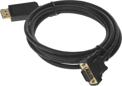 Кабель Buro BHP DPP_VGA-1, DisplayPort (m) — VGA (m), 2м