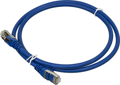 Патч-корд LANMASTER LAN-PC45/S6A-1.0-BL, FTP, кат.6А, LSZH, 1м, синий