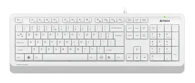 <082528> Клавиатура проводная A4Tech Fstyler FK10 белый/серый [FK10 white]
