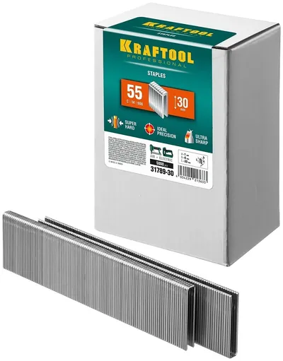 Скобы для степлера Kraftool 31789-30, тип 18GA, 30мм, 5000шт