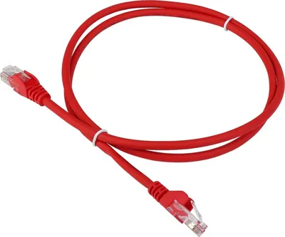 Патч-корд LANMASTER - LAN-PC45, UTP, кат. 6, 2 x RJ-45, RJ-45 - RJ-45, LSZH, красный, 2 м, LAN-PC45/U6-2.0-RD