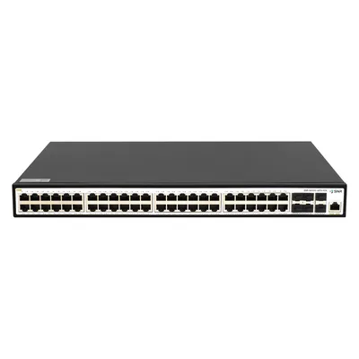 SNR SNR-S5110G-48TX-POE Управляемый PoE коммутатор уровня 2+, 48 портов 10/100/1000Base-T, 6 портов 1/10G SFP+, бюджет PoE 370 Вт, встроенный БП ~220V AC
