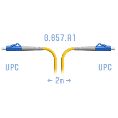 Патчкорд оптический LC/UPC SM G.657.A1 2 метра