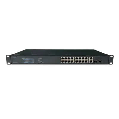 PoE коммутатор стоечный неуправляемый PUS-CC32-450R, 32x10/100BASE-TX 802.3af&at + 2xGb Combo (SFP порт только 1000BASE-X), PoE бюджет 450Вт