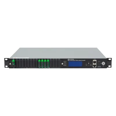 Оптический усилитель VERMAX для сетей КТВ, 1 вход, 8*24dBm выход, RT1, 1U