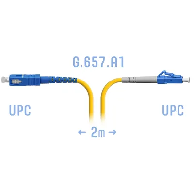 SNR-PC-LC/UPC-SC/UPC-A-2m  Патчкорд оптический LC/UPC-SC/UPC SM G.657.A1  2  метра
