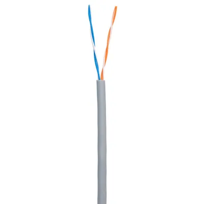 NETLAN
EC-UU002-5-PVC-GY-5 - Кабель медный U/UTP, cat 5, 2х2х0.47, для внутренней прокладки, PVC нг(B) оболочка, цвет серый, внешний диаметр 4 мм, диапазон рабочих температур -20 ...+60°С, температура монтажа не ниже 0°С.