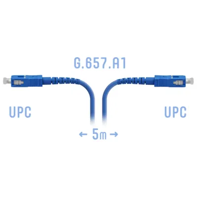Патчкорд оптический армированный SC/UPC 5 метров