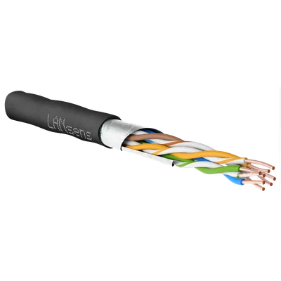 Кабель витая пара LANsens FTP, 4 пары Cat.5e, PE, outdoor, 305м