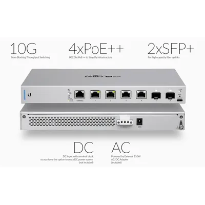 Коммутатор Ubiquiti US-XG-6POE, 10GbE, PoE