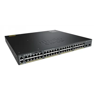 Коммутатор Cisco WS-C2960XR-48LPD-I, L2, 48×PoE, 1U