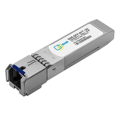 SNR SNR-SFP-W17-120 Одноволоконный модуль, SFP WDM 1000Base-BX, разъем SC, рабочая длина волны Tx/Rx: 1510/1570нм, дальность до 120км (28dB), с поддержкой функции DDM