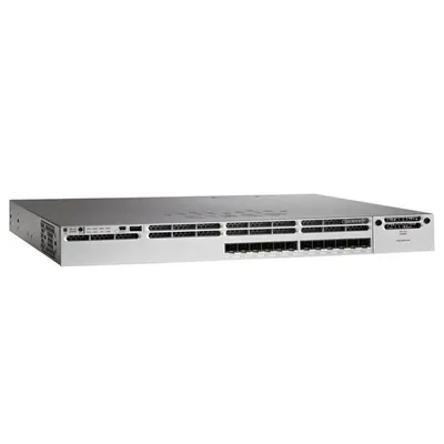 Коммутатор Управляемый Cisco - C3850-12S-E, Layer 3, 12-SFP, ROM-2048MB, RAM-4096MB, IP Services, CLI, в стойку, WS-C3850-12S-E