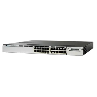 Коммутатор Cisco Catalyst WS-C3750X-24T-L, 24 x 10/100/1000, 1 x 3KX-NM, LAN Base