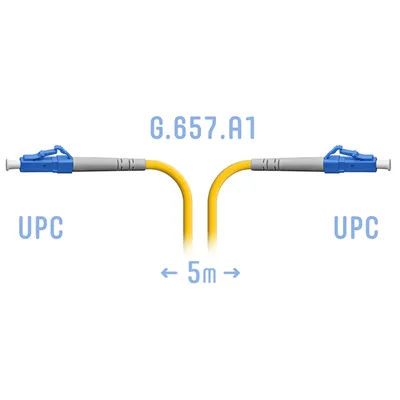 Патч-корд оптический SNR, LC/UPC-LC/UPC, 5м, желтый (SNR-PC-LC/UPC-A-5m)