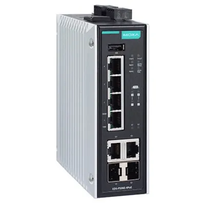 MOXA  Коммутатор EDS-P506E-4PoE-2GTXSFP-T