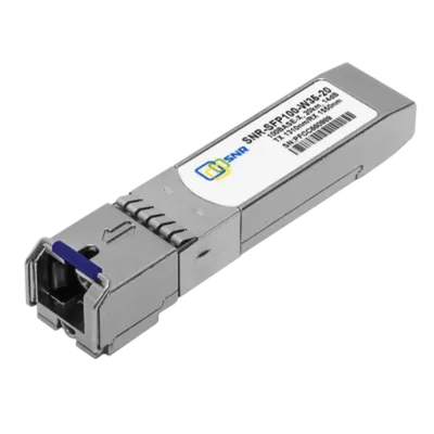 SNR SNR-SFP100-W35-20 Одноволоконный модуль, SFP WDM 100Base-FX, разъем SC, рабочая длина волны Tx/Rx: 1310/1550нм, дальность до 20км (14dB), с поддержкой функции DDM