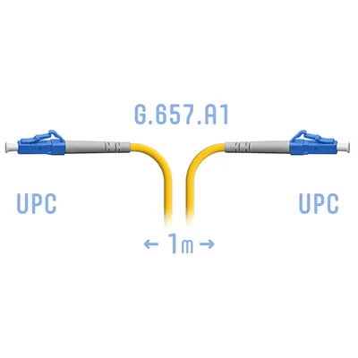 Патчкорд оптический LC/UPC SM G.657.A1 1 метр