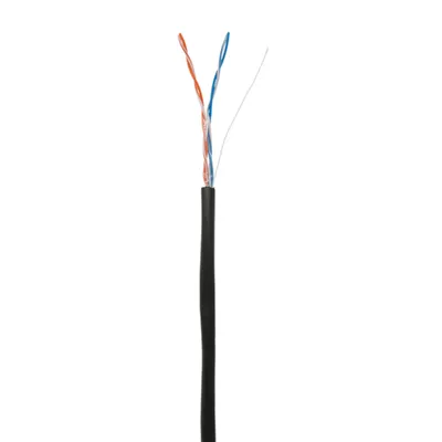 NETLAN
EC-UU002-5-PE-BK - Кабель медный U/UTP, cat 5, 2х2х0,47, для внешней прокладки, оболочка черного цвета, внешний диаметр 4,2 мм, диапазон рабочих температур -40 ...+60°С, температура монтажа не ниже 0°С 305 м