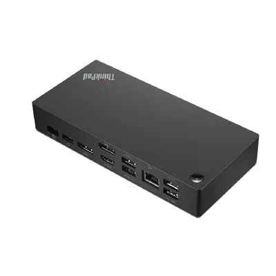 Док-станция Lenovo ThinkPad Universal USB-C Dock (2x DP 1.4, 1x HDMI 2.0, 3x USB 3.1, 2x USB 2.0, 1x USB-C, 1x RJ-45, 1x Combo Audio Jack 3.5mm) (40AY0090CN ref. 40AY0090EU)