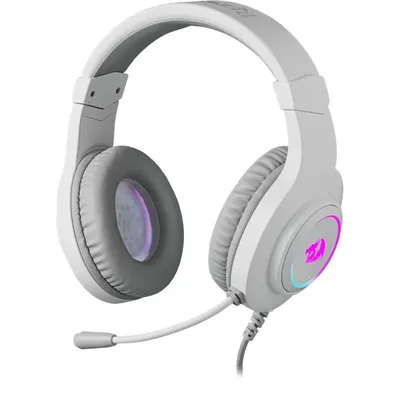 Гарнитура Defender 70840, проводная, USB/2×mini-jack 3.5мм, RGB, белая