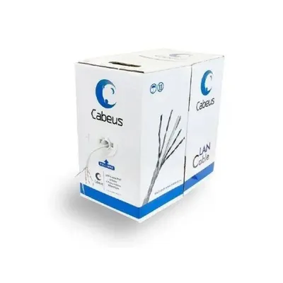UTP-4P-Cat.5e-SOLID-LSZH-GY-LIGHT Кабель витая пара Cabeus Light UTP 4 пар. кат. 5е одножильный D 047 AWG24 LSZH нг(A)-HF 1м (коробка 305м) внутренний цвет: серый