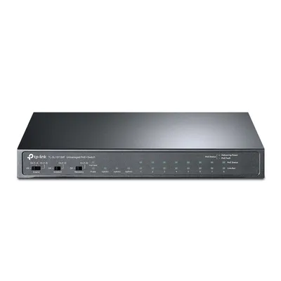 TP-Link TL-SL1311MP Неуправляемый PoE-коммутатор (8 портов PoE+ 10/100 Мбит/с, 2 гигабитных порта без РоЕ и 1 слот SFP)