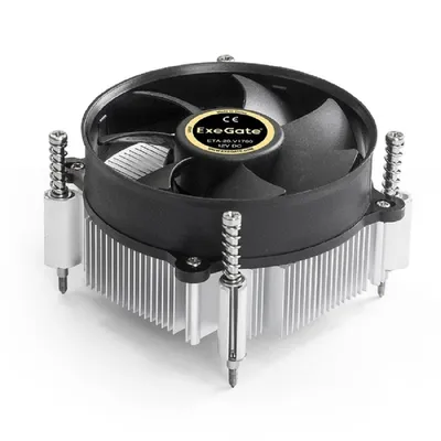 Кулер ExeGate EX292654RUS, LGA1700/1200/115x, TDP 90W, 95mm, 2400RPM