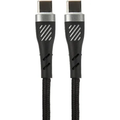 USB кабель Perfeo, USB Type C (M) -> USB Type C (M), USB 2.0, 1 м, цвет чёрный, C1105