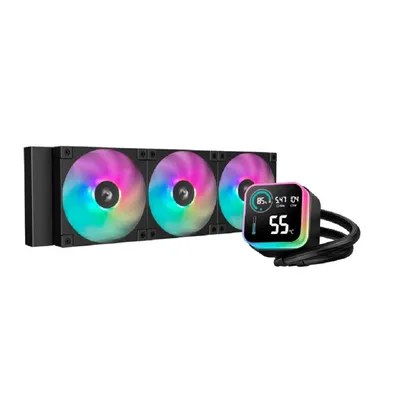 СЖО Deepcool LQ360 Ultra ARGB, 360мм, LCD, черный