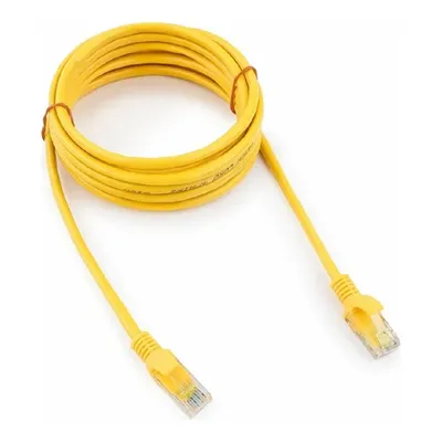 <079061> Кабель патч-корд .Patch cord кат.5e 3.0м, Cablexpert, многожильный, желтый [PP12-3M/Y]