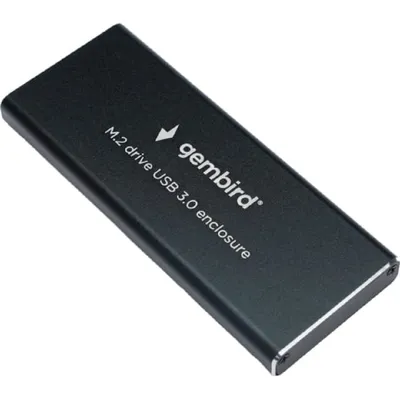 Внешний корпус для SSD Gembird EEM2-SATA-1 1.8" SATA, USB 3.0, металл, чёрный, EEM2-SATA-1