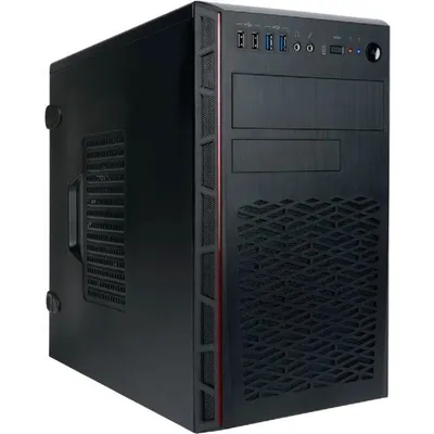 Компьютерный корпус Mini Tower InWin EMR065 черный 500W PM-500ATX U3.0*2+U2.0*2+A(HD)+intrusion switch mATX