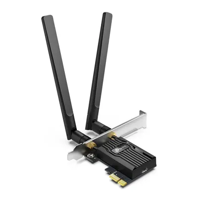 Сетевой адаптер WiFi PCIe TP-Link Archer TX55E, Wi-Fi + Bluetooth AX3000 PCI Express (ант.внеш.съем) 2ант.