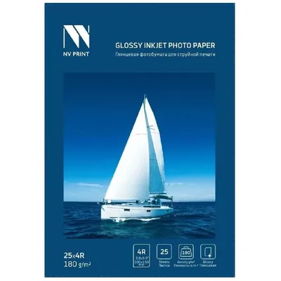 NV Print (NVP-180Gl4Rs25) Глянцевая фотобумага для струйной печати 180 г/м2 4R(100mmx150mm) 25  листов