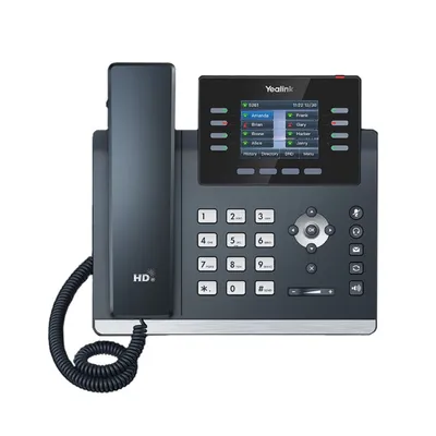 IP-телефон Yealink SIP-T44U, 12 аккаунтов, PoE, GigE, без БП