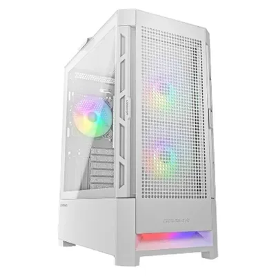 Корпус COUGAR Airface_RGB_White, Midi Tower, белый, без БП