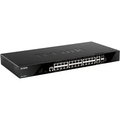 D-Link DGS-1520-28/A1A Управляемый L3 стекируемый коммутатор с 24 портами 10/100/1000Base-T, 2 портами 10GBase-T и 2 портами 10GBase-X SFP+