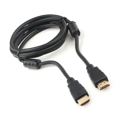 <095559> Кабель соединительный HDMI (m) < - > HDMI (m) 1.8м, ver 2.0, Cablexpert, ферритовые кольца, черный [CCF2-HDMI4-6]