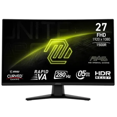 Монитор MICROSTAR 9S6-3CE31T-012, 27", VA, 1920x1080, 280Гц, изогнутый